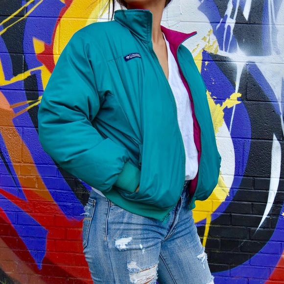 Columbia Jackets & Blazers - Vintage Columbia Reversible Winter Jacket Coat